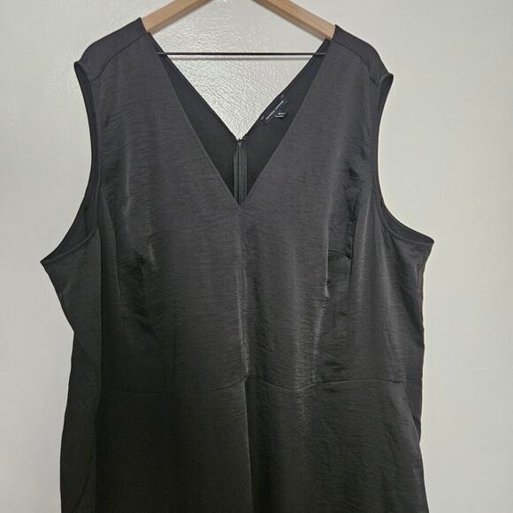 Universal Standard Luna Satin Sleeveless Jumpsuit XL 26-28 Plus Black - Picture 5 of 12